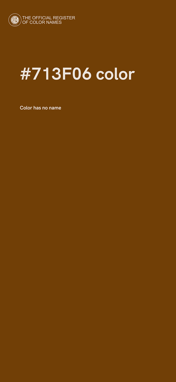 #713F06 color image