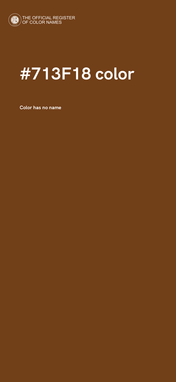 #713F18 color image