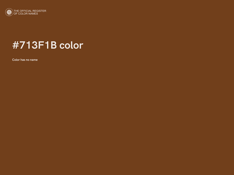 #713F1B color image