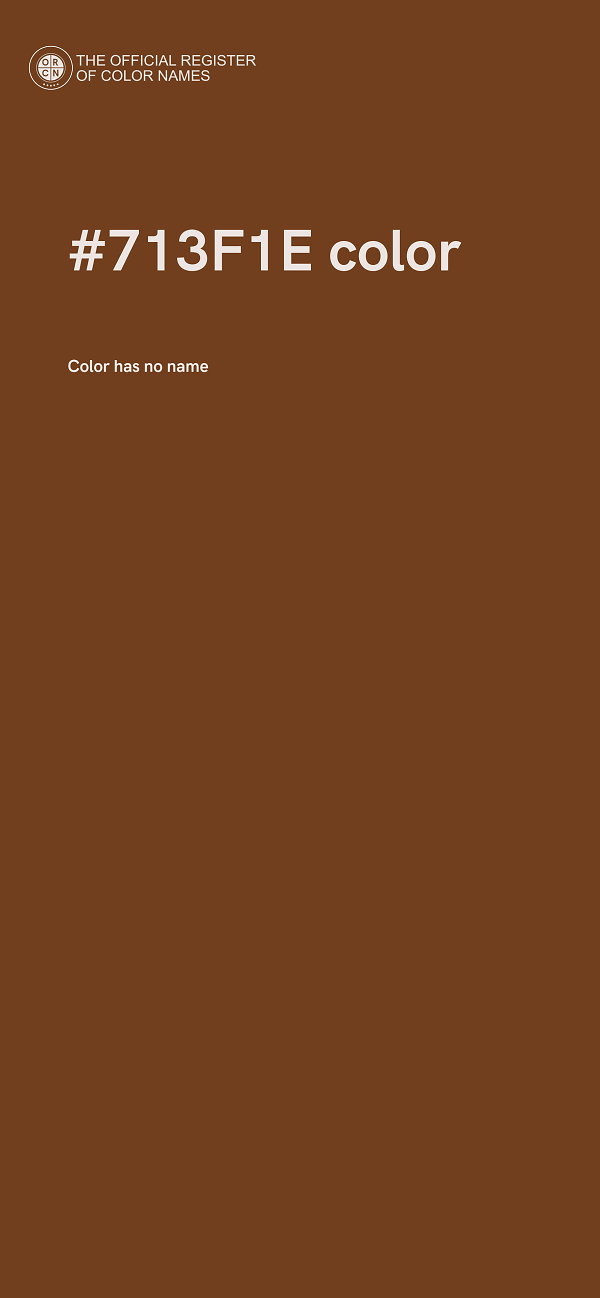 #713F1E color image