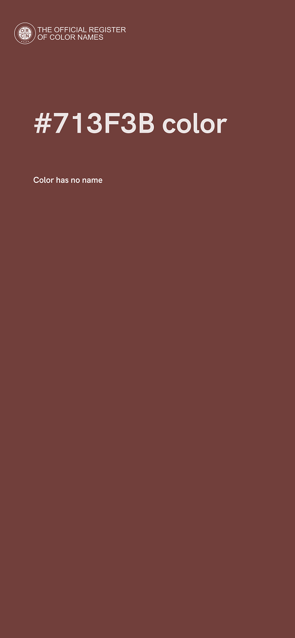 #713F3B color image