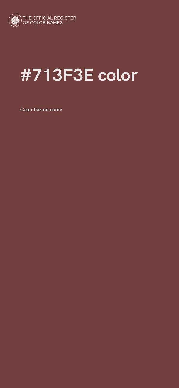 #713F3E color image