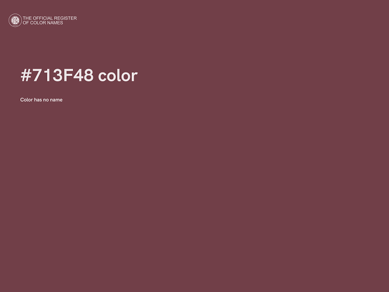 #713F48 color image