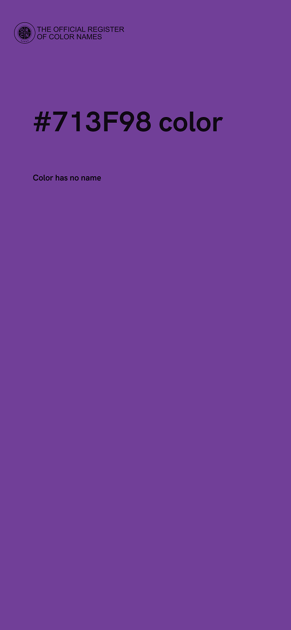 #713F98 color image