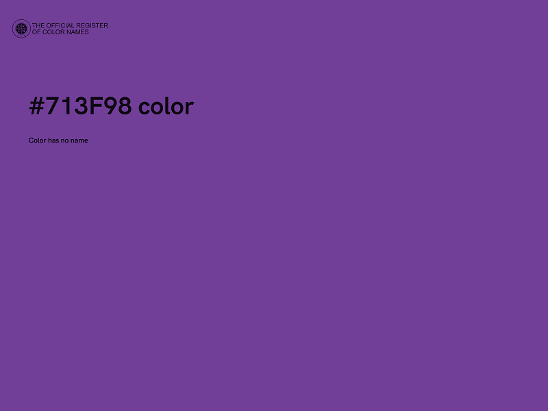 #713F98 color image