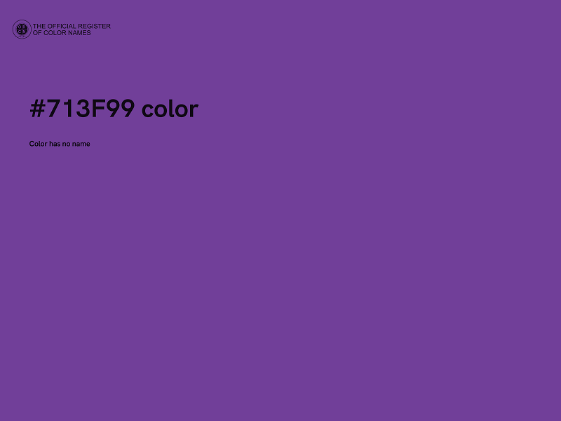 #713F99 color image
