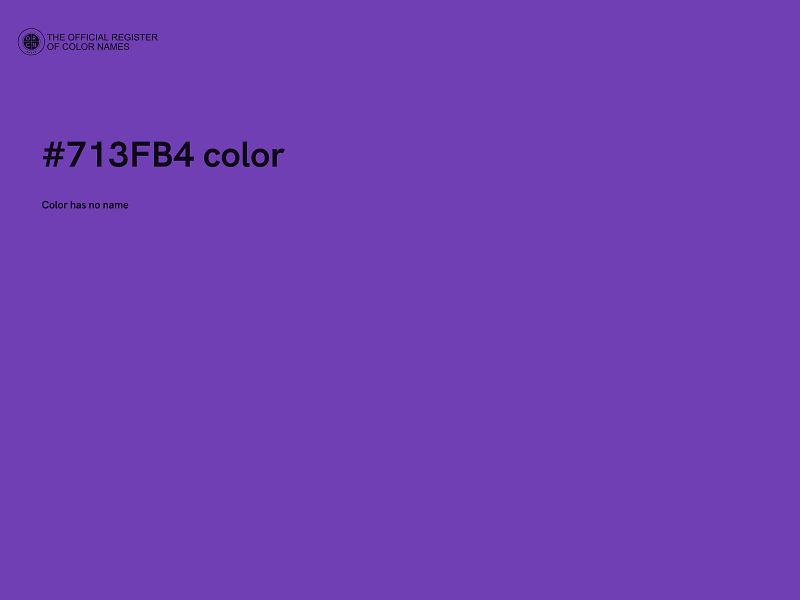 #713FB4 color image