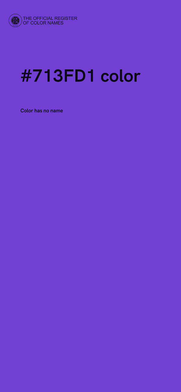 #713FD1 color image