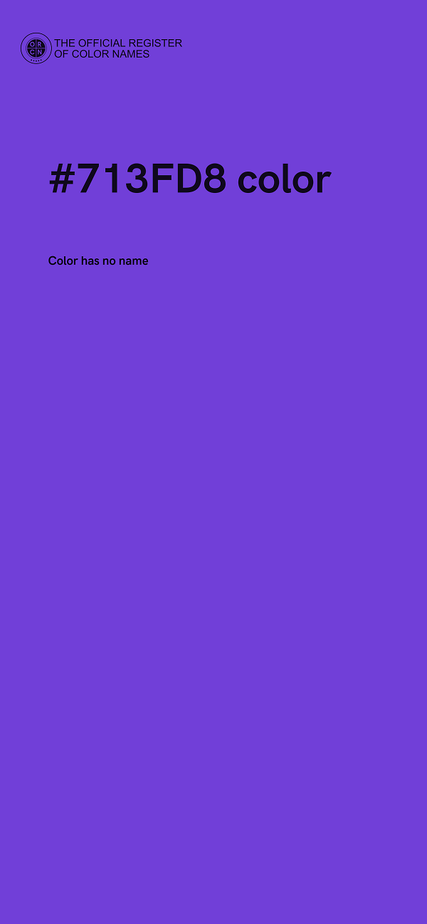 #713FD8 color image