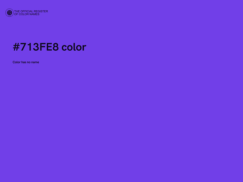 #713FE8 color image