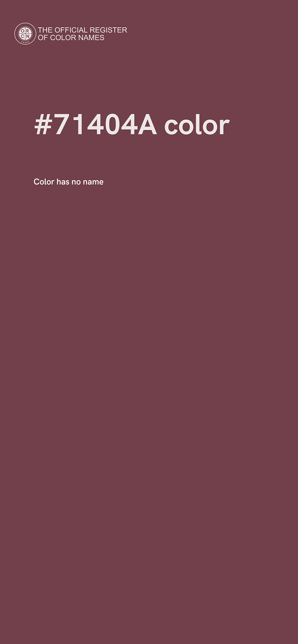 #71404A color image