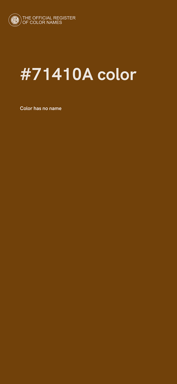 #71410A color image
