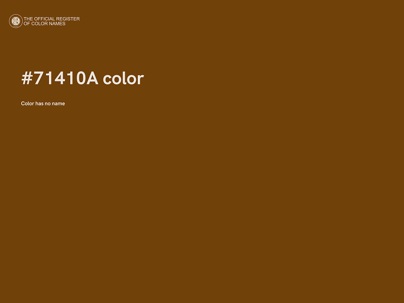 #71410A color image