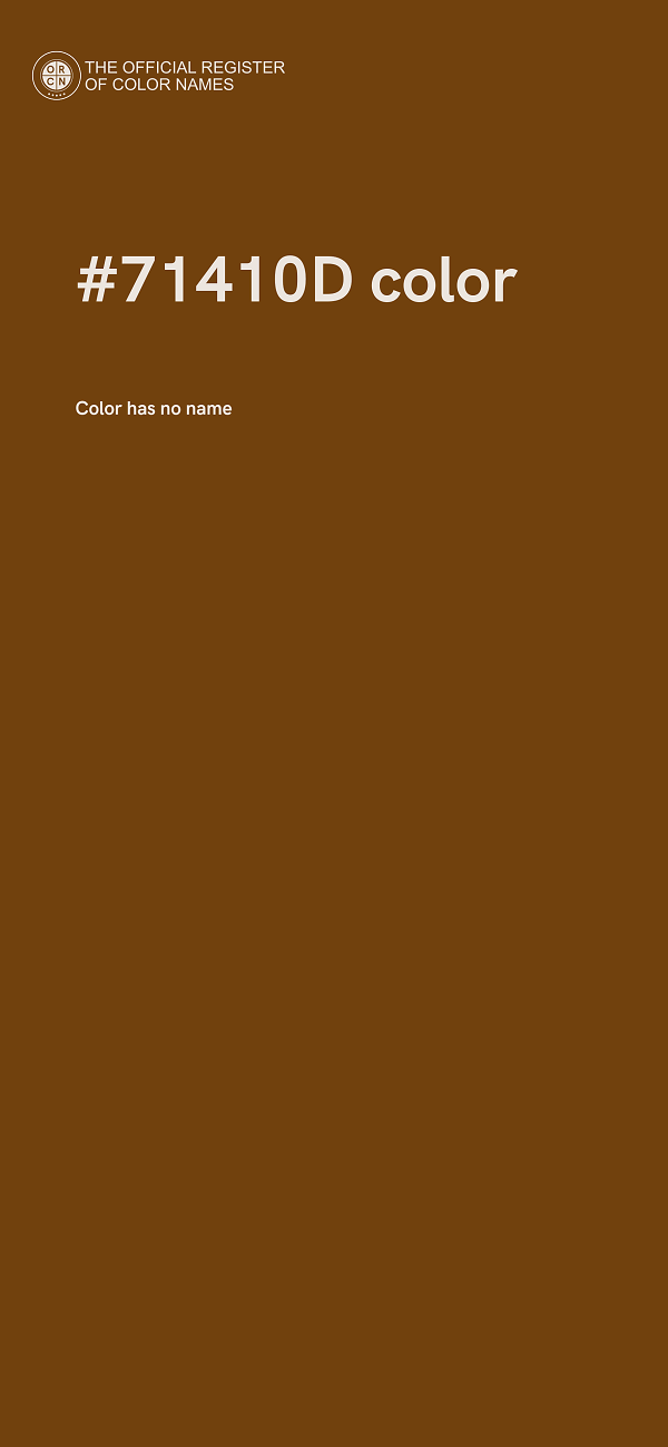 #71410D color image