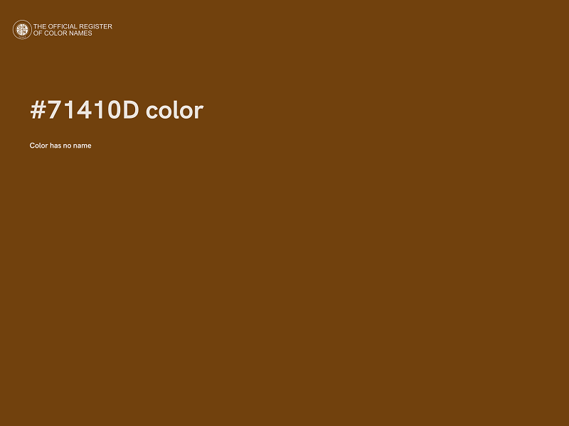 #71410D color image
