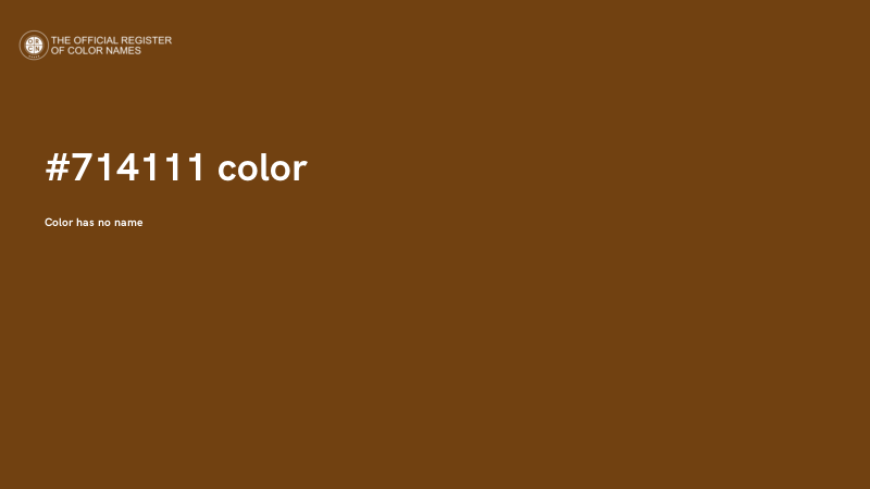 #714111 color image