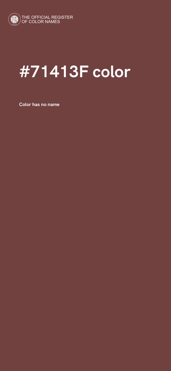 #71413F color image