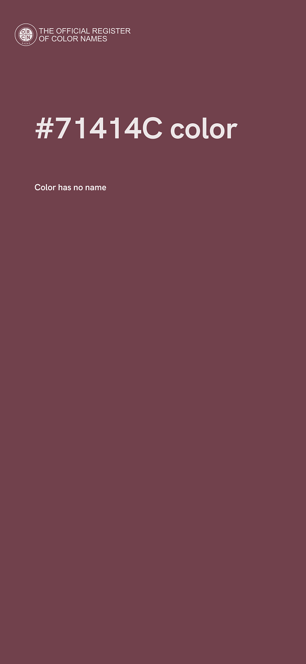 #71414C color image