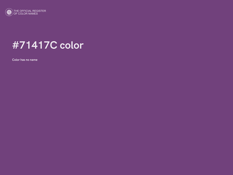 #71417C color image