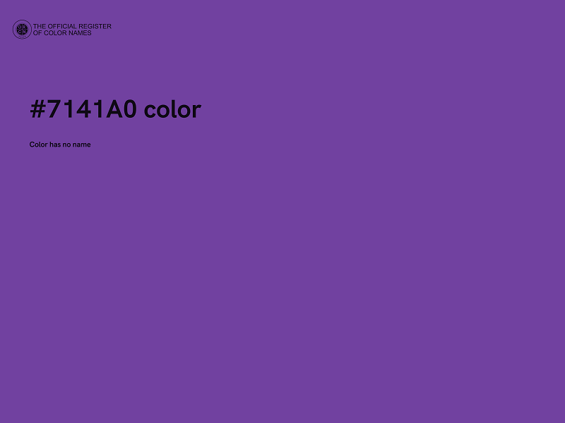 #7141A0 color image