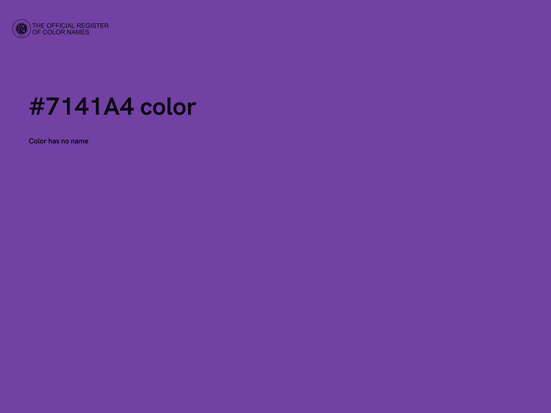 #7141A4 color image