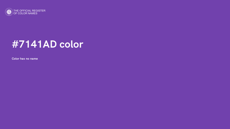 #7141AD color image