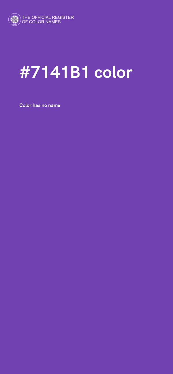 #7141B1 color image