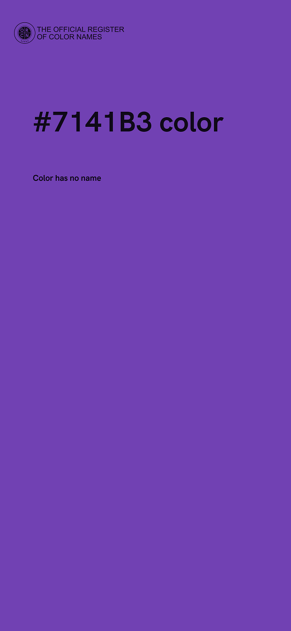 #7141B3 color image