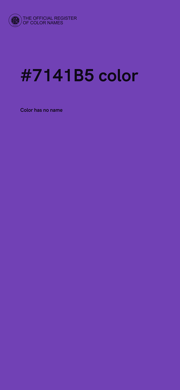 #7141B5 color image