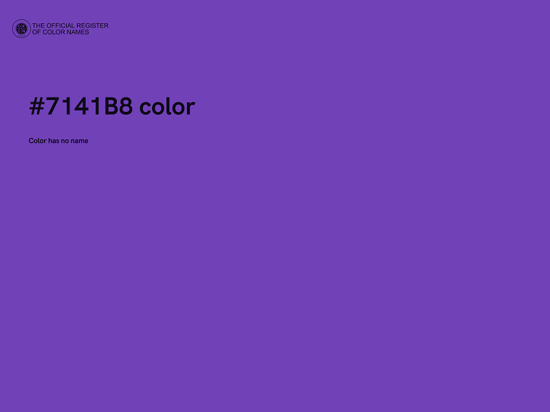 #7141B8 color image