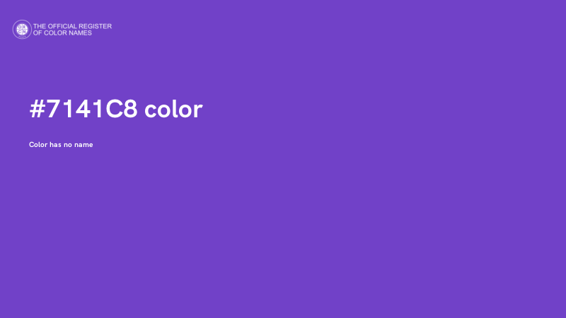 #7141C8 color image