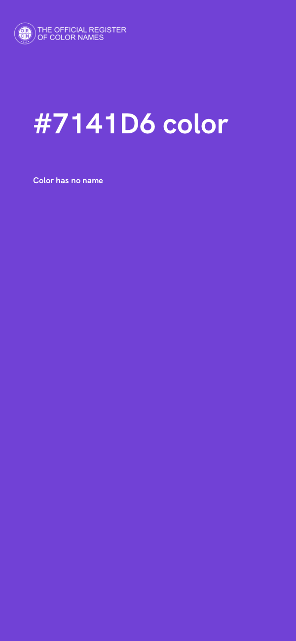 #7141D6 color image