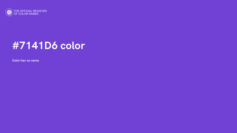 #7141D6 color image