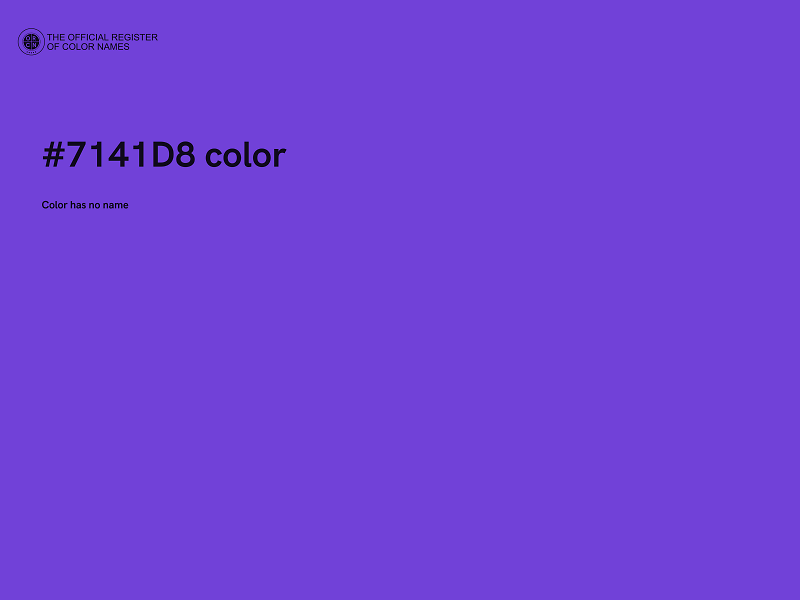 #7141D8 color image