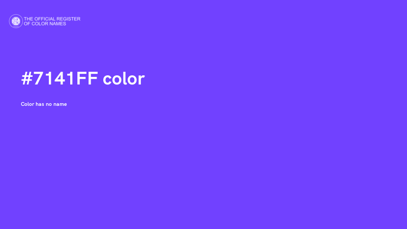 #7141FF color image