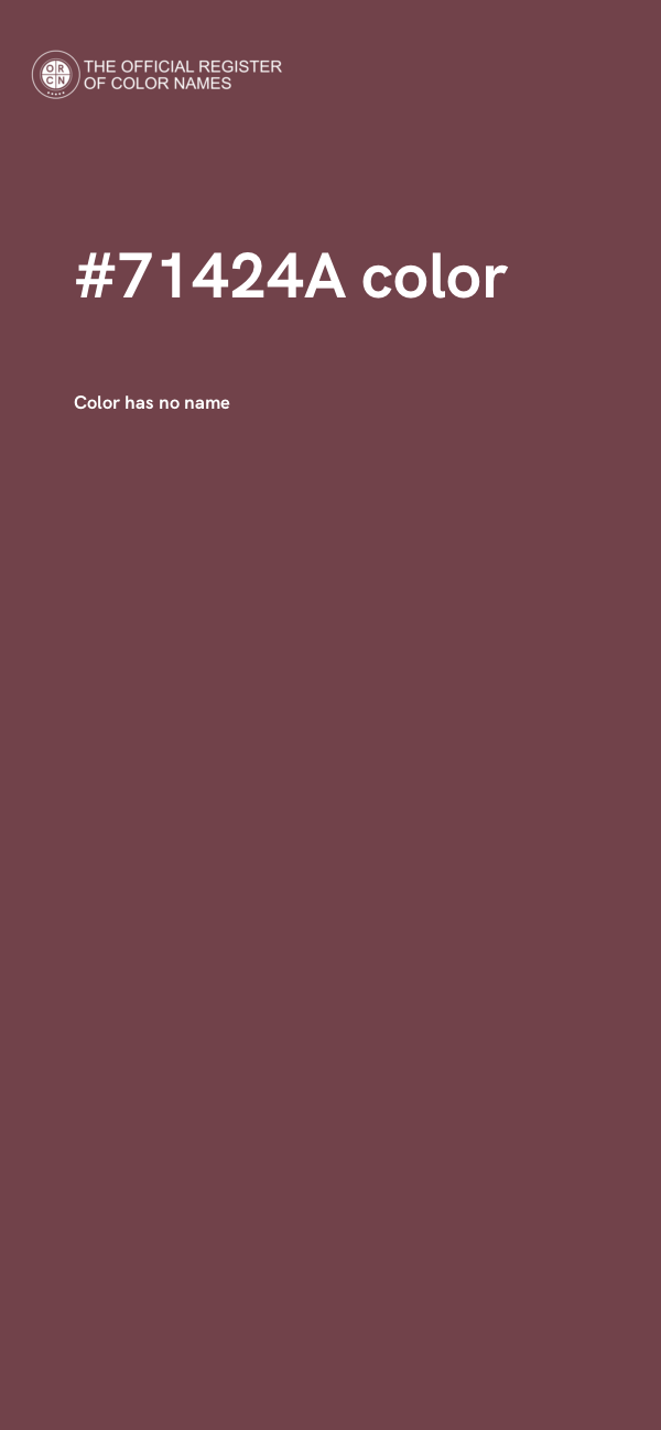 #71424A color image