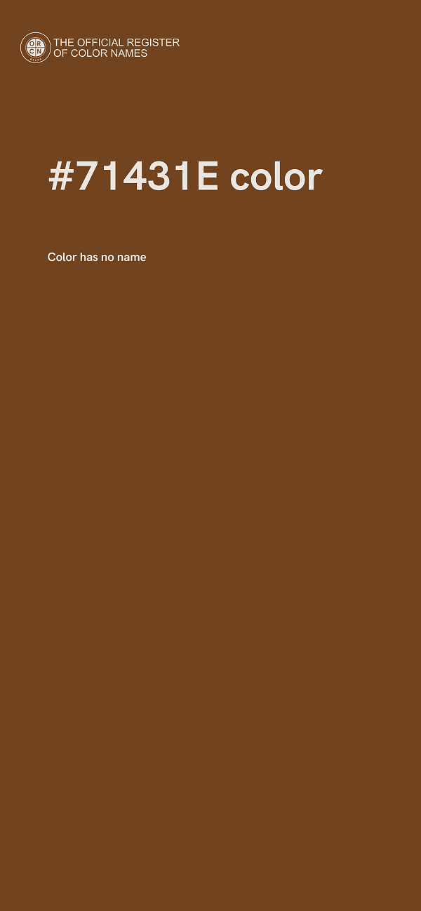 #71431E color image