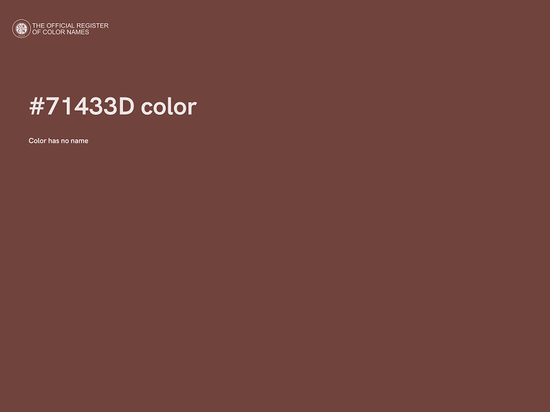 #71433D color image