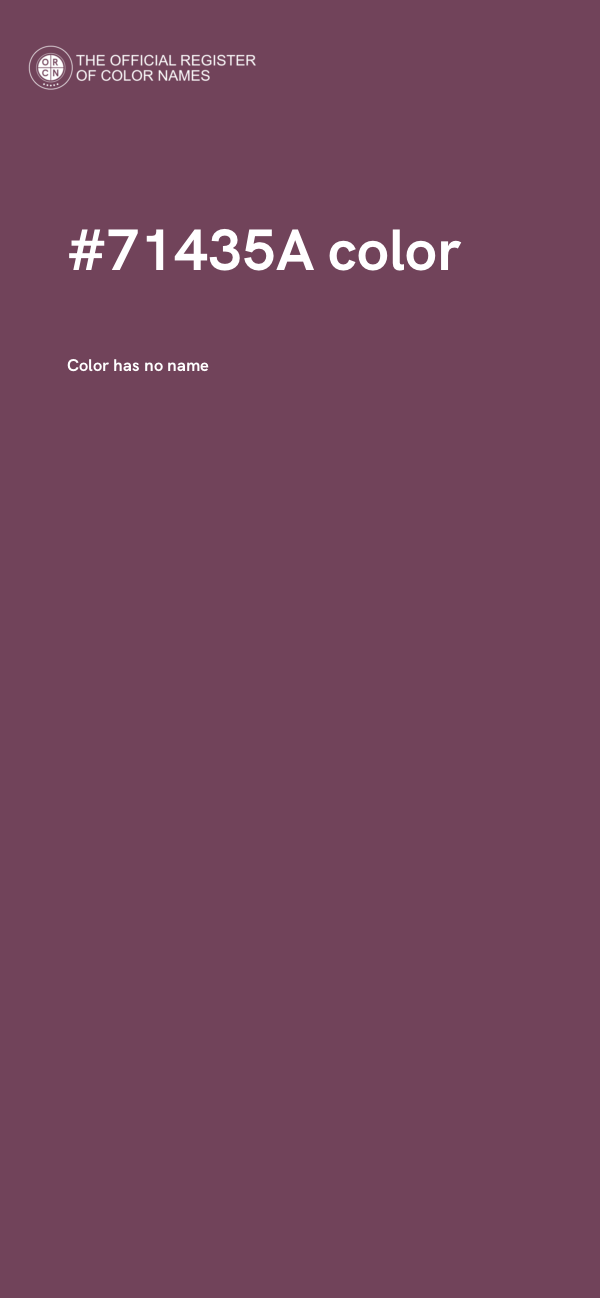 #71435A color image