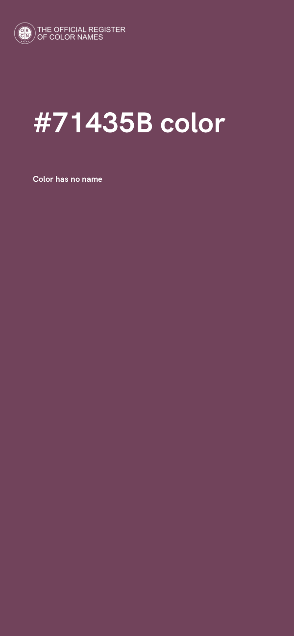#71435B color image
