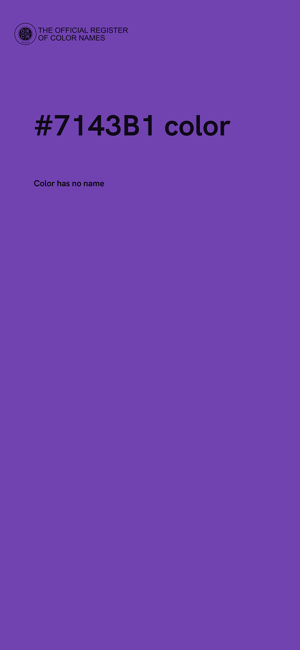 #7143B1 color image