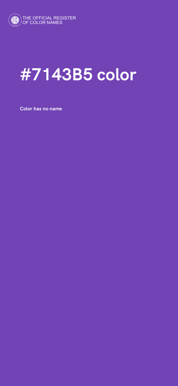 #7143B5 color image