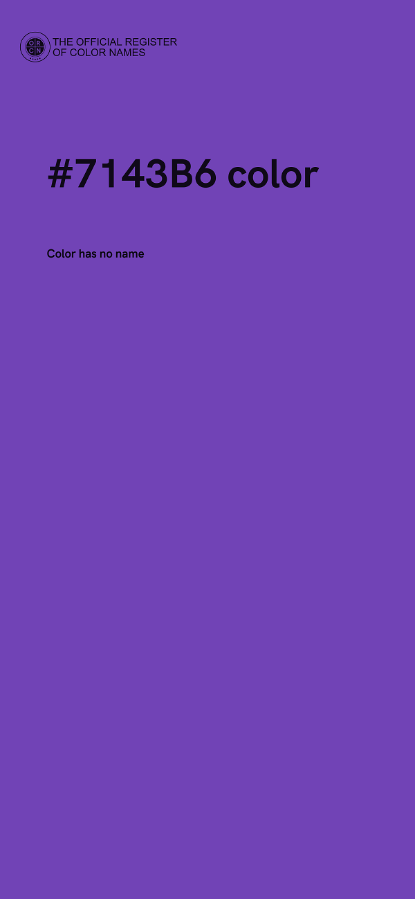 #7143B6 color image