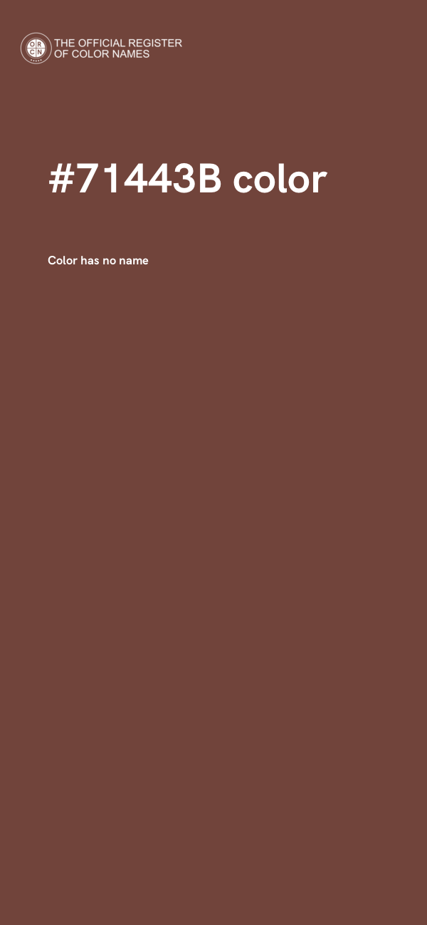 #71443B color image