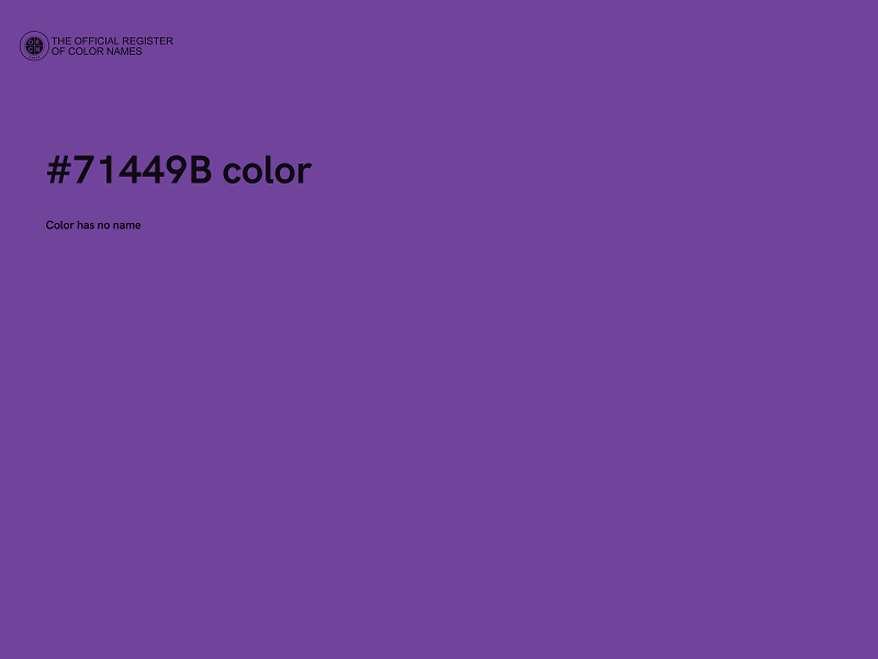 #71449B color image