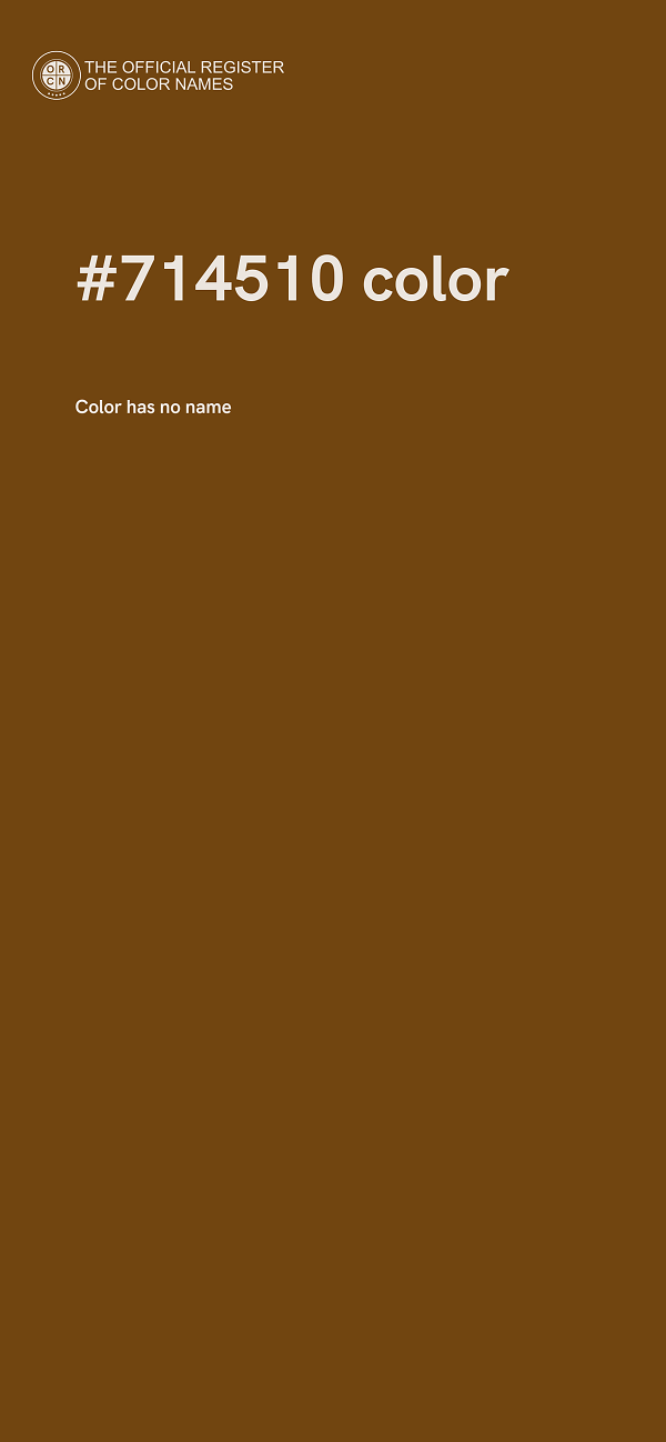 #714510 color image