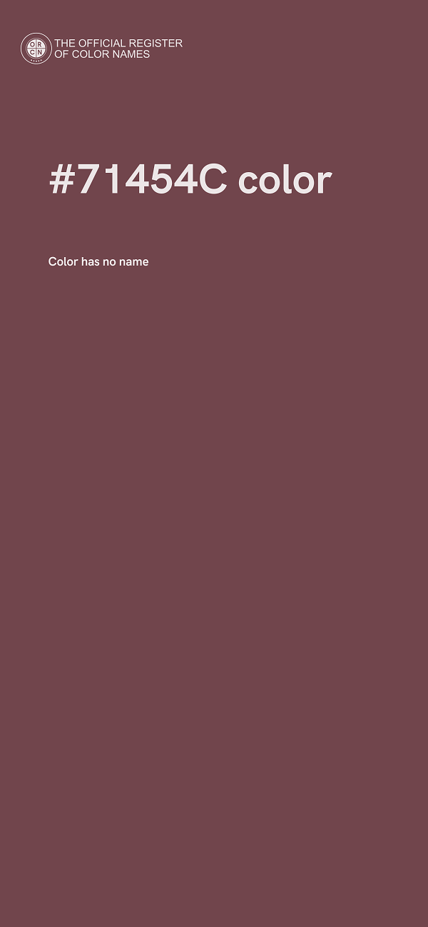 #71454C color image