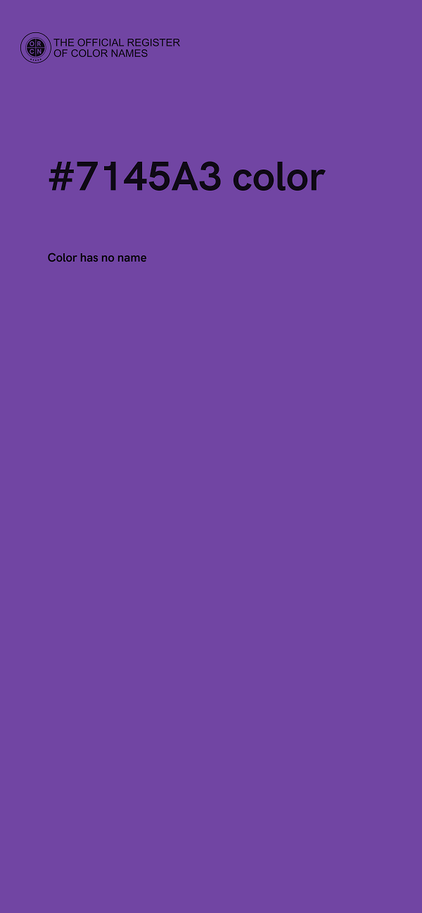 #7145A3 color image