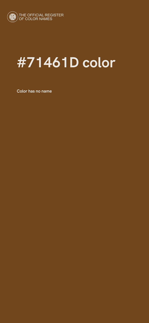 #71461D color image