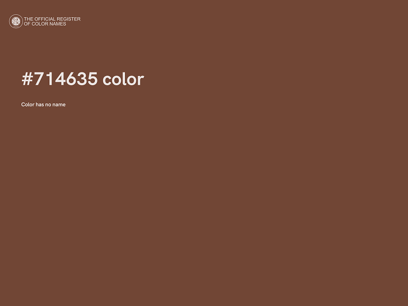 #714635 color image